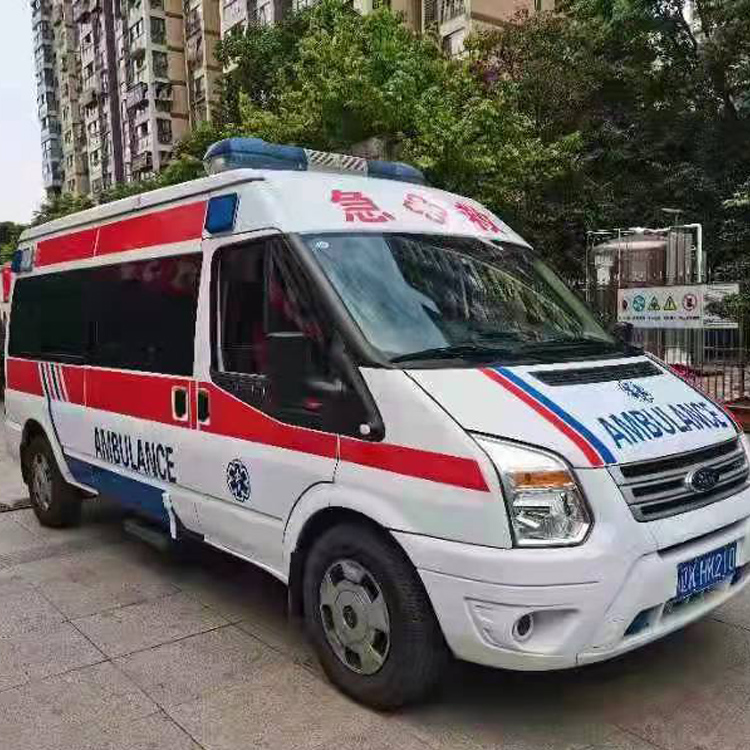 磴口长途救护车护送病人返乡